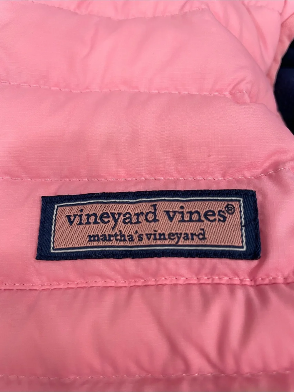 Girls' Vineyard Vines Pink Puffer Vest